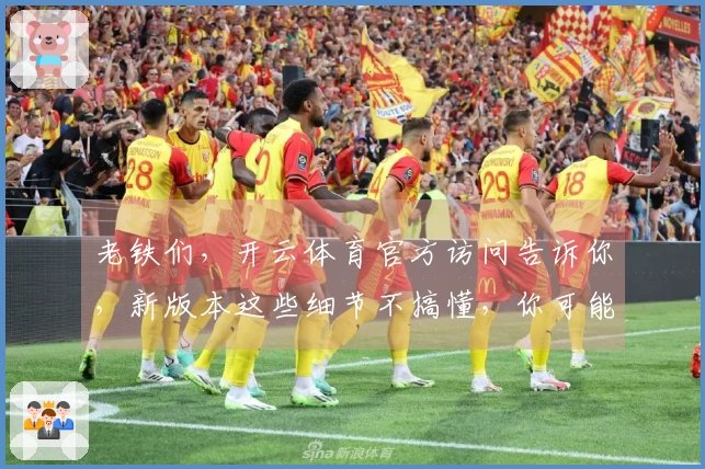 老铁们，开云体育官方访问告诉你，新版本这些细节不搞懂，你可能亏大了！